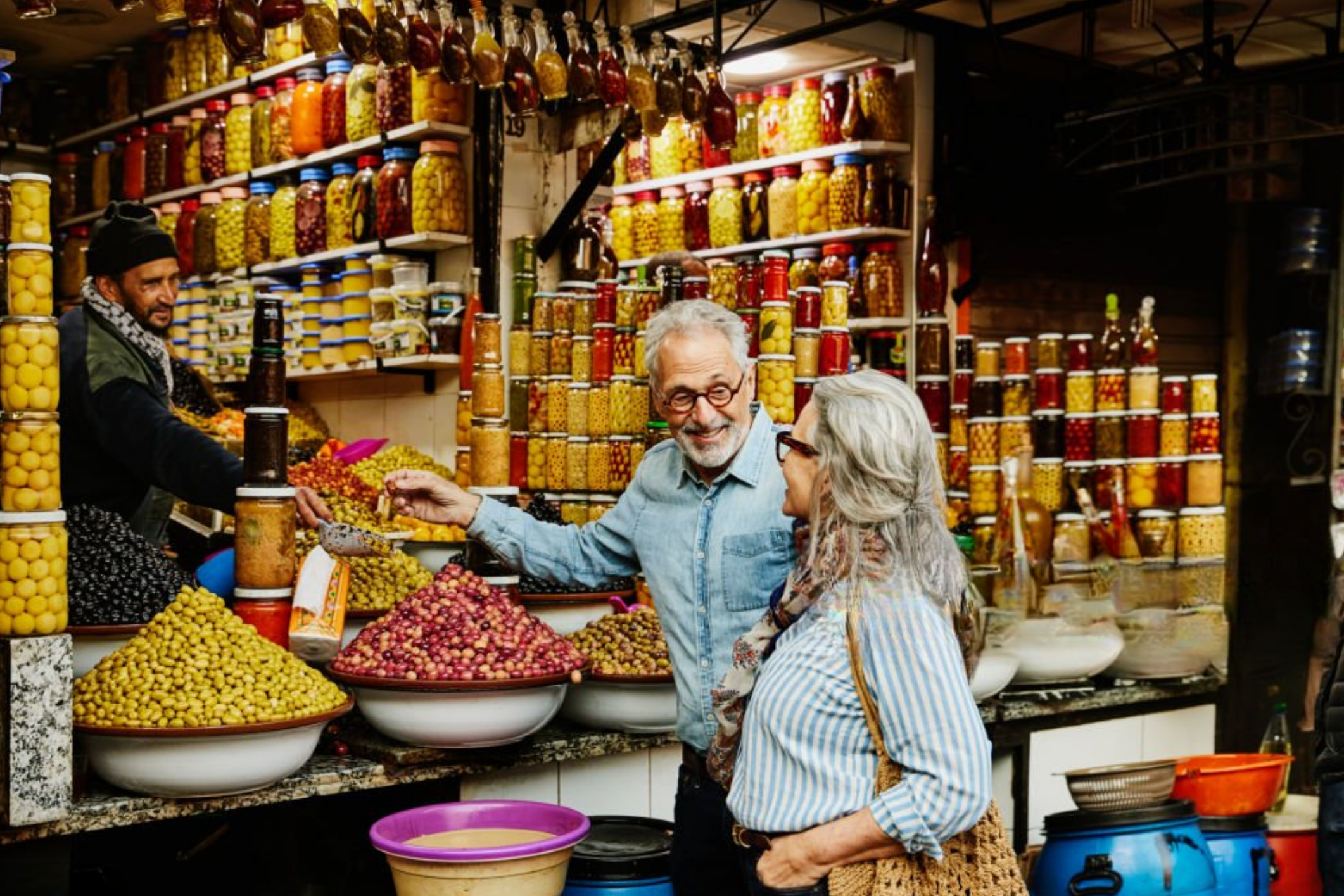 Couples sharing a Morocco travel experience
