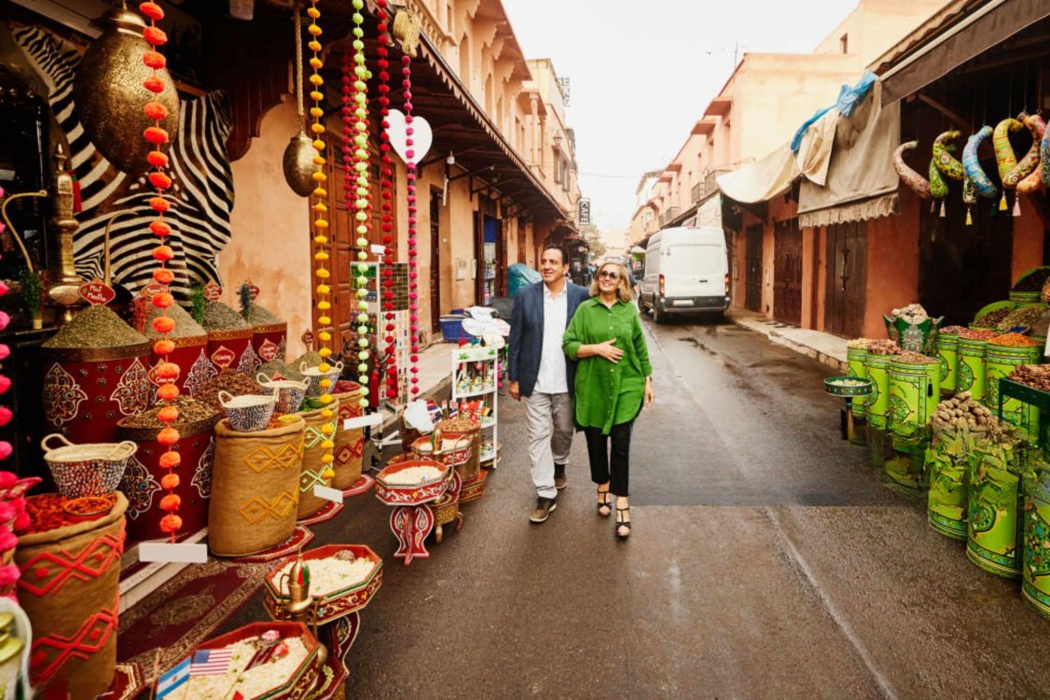 Couple enjoying a morning activity in Morocco
