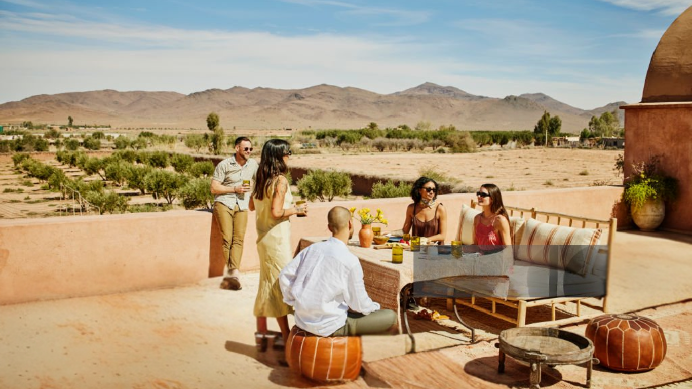 Couple discovering Morocco together