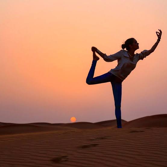 Outdoor yoga experience in Morocco